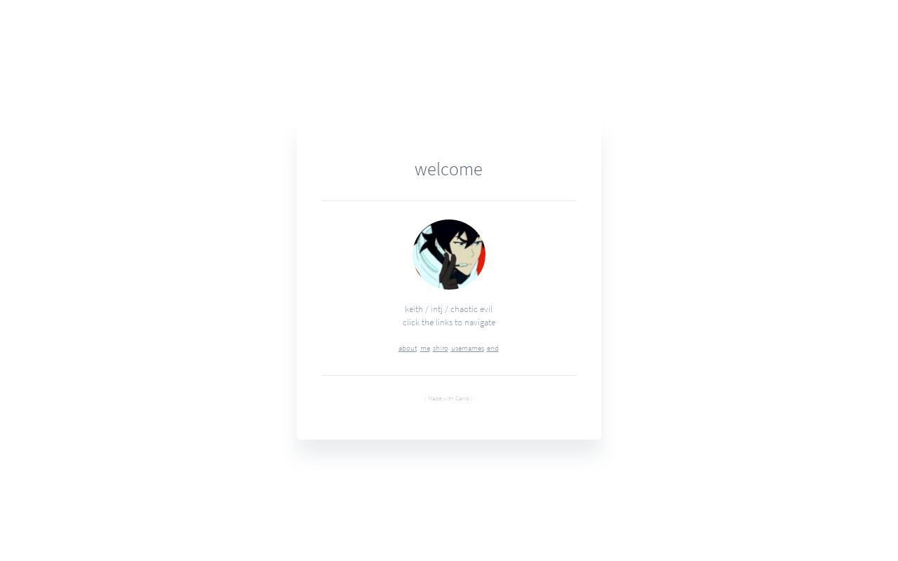 Carrd profile picture for @unsure